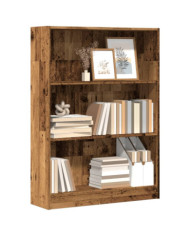 Bibliothèque vieux bois 80x24x109 cm bois d'ingénierie | Mobilier & Déco