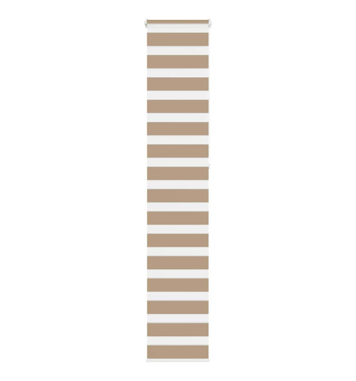 Store zèbre marron sable largeur du tissu 45,9 cm polyester | Mobilier & Déco