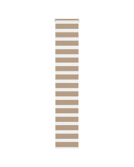 Store zèbre marron sable largeur du tissu 45,9 cm polyester | Mobilier & Déco