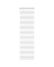 Store zèbre blanc 40x100 cm largeur du tissu 35,9 cm polyester | Mobilier & Déco