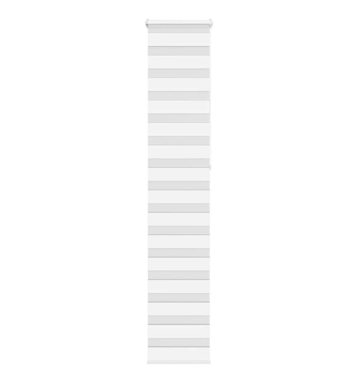 Store zèbre blanc 40x230 cm largeur du tissu 35,9 cm polyester | Mobilier & Déco