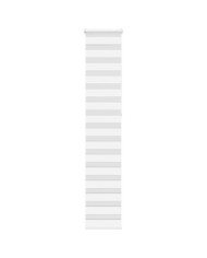 Store zèbre blanc 40x230 cm largeur du tissu 35,9 cm polyester | Mobilier & Déco