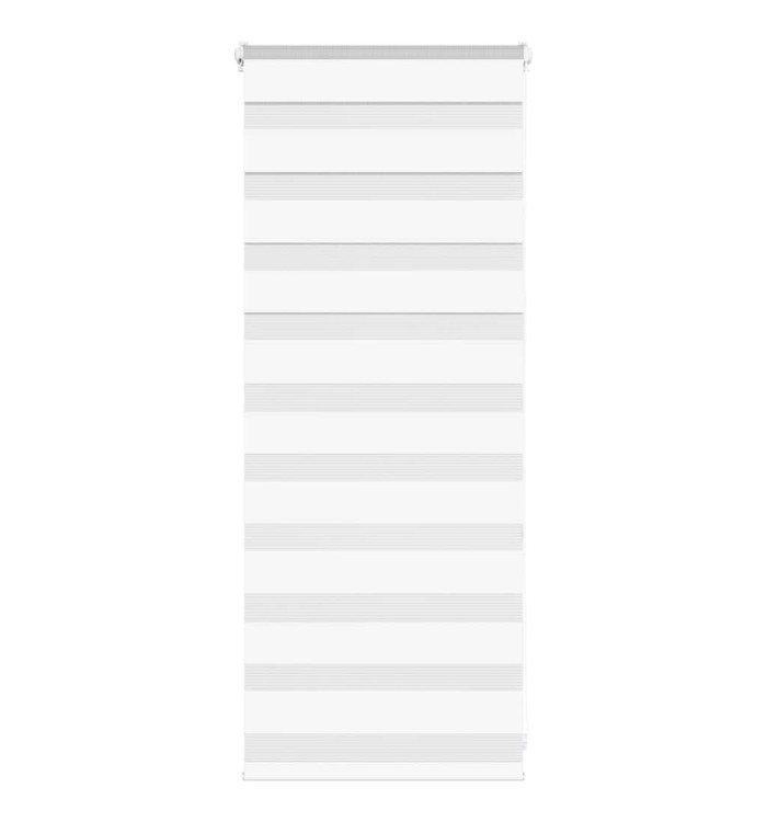Store zèbre blanc 65x100 cm largeur du tissu 60,9 cm polyester | Mobilier & Déco