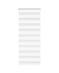 Store zèbre blanc 65x100 cm largeur du tissu 60,9 cm polyester | Mobilier & Déco
