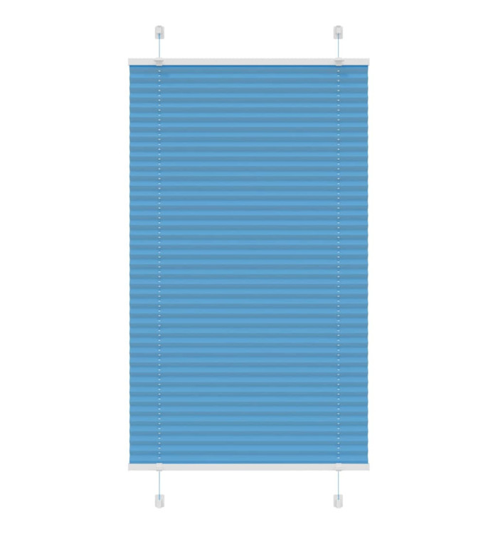 Store plissé bleu 70x100 cm largeur du tissu 69,4 cm polyester | Mobilier & Déco