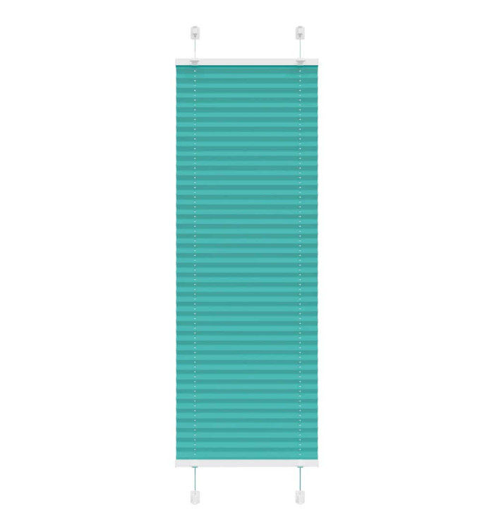 Store plissé vert pétrole 45x100 cm largeur du tissu 44,4 cm | Mobilier & Déco