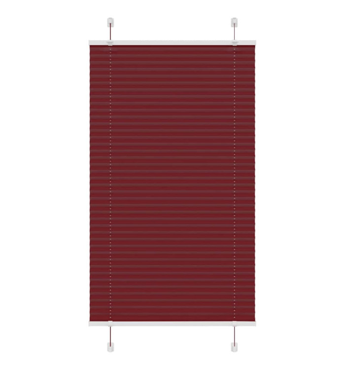 Store plissé rouge bordeaux 75x100 cm largeur du tissu 74,4 cm | Mobilier & Déco