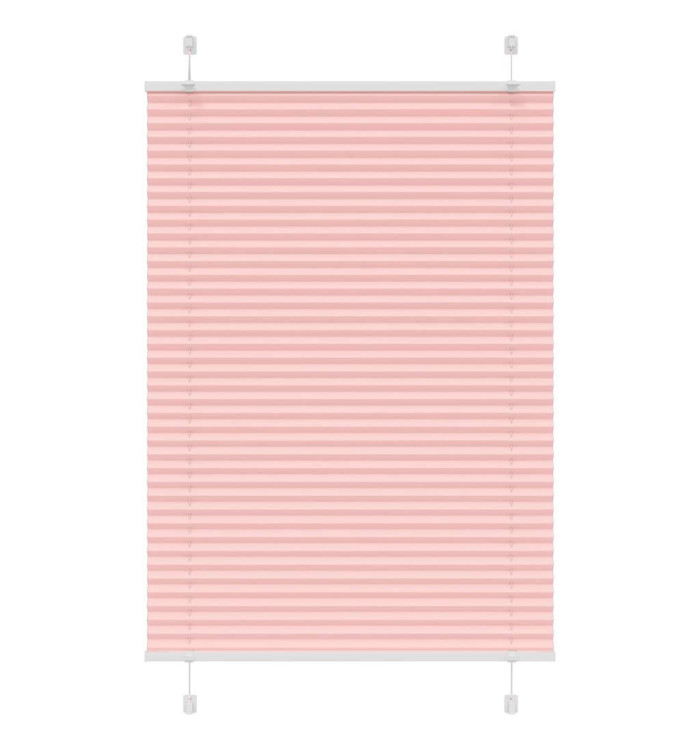 Store plissé rose 85x100 cm largeur du tissu 84,4 cm polyester | Mobilier & Déco