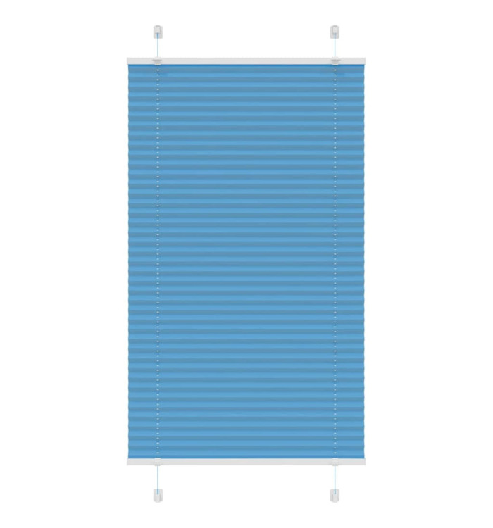 Store plissé bleu 80x100 cm largeur du tissu 79,4 cm polyester | Mobilier & Déco
