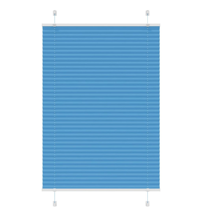 Store plissé bleu 90x150 cm largeur du tissu 89,4 cm polyester | Mobilier & Déco
