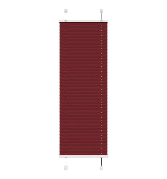 Store plissé rouge bordeaux 40x100 cm largeur du tissu 39,4 cm | Mobilier & Déco