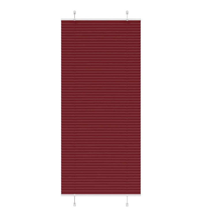 Store plissé rouge bordeaux 95x200 cm largeur du tissu 94,4 cm | Mobilier & Déco