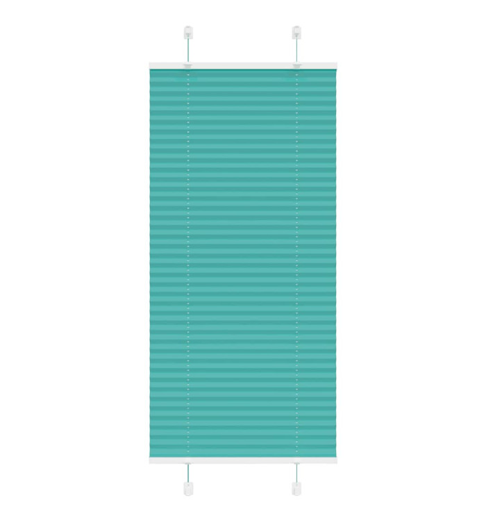 Store plissé vert pétrole 65x150 cm largeur du tissu 64,4 cm | Mobilier & Déco