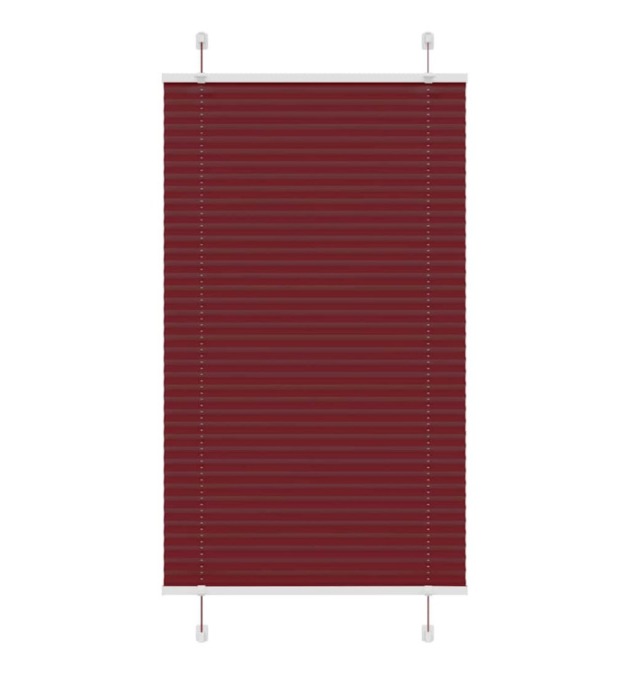 Store plissé rouge bordeaux 75x150 cm largeur du tissu 74,4 cm | Mobilier & Déco