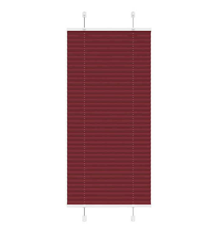 Store plissé rouge bordeaux 65x100 cm largeur du tissu 64,4 cm | Mobilier & Déco