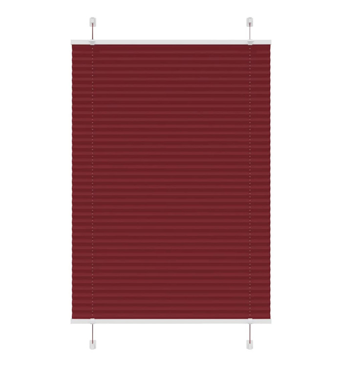 Store plissé rouge bordeaux 85x150 cm largeur du tissu 84,4 cm | Mobilier & Déco