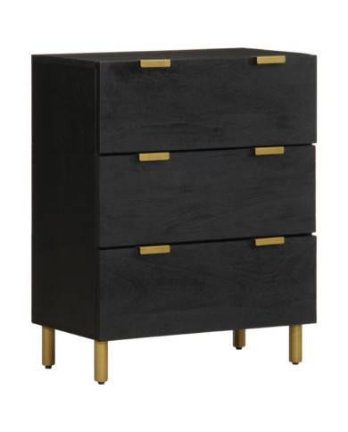 Buffet noir 60x33x75 cm bois d'ingénierie | Mobilier & Déco