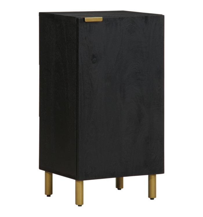 Buffet noir 40x33x75 cm bois d'ingénierie | Mobilier & Déco
