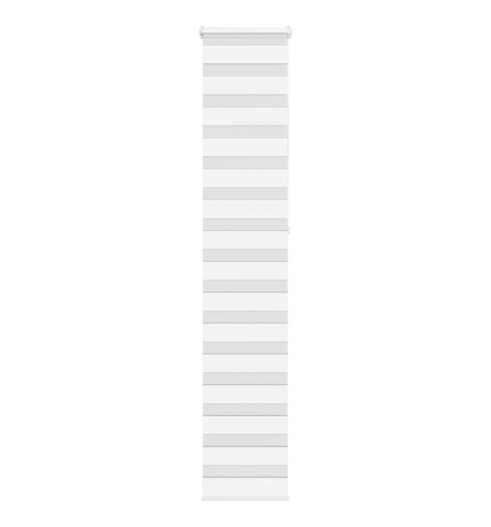 Store zèbre blanc 50x230 cm largeur du tissu 45,9 cm polyester | Mobilier & Déco