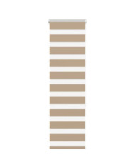 Store zèbre marron sable largeur du tissu 45,9 cm polyester | Mobilier & Déco