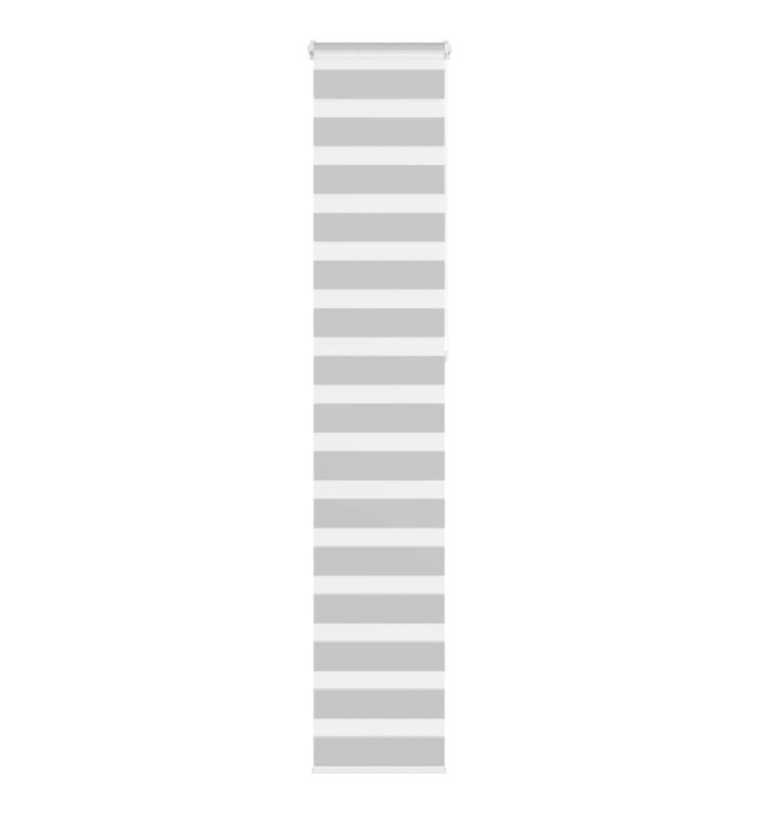 Store zèbre gris clair largeur du tissu 45,9 cm polyester | Mobilier & Déco