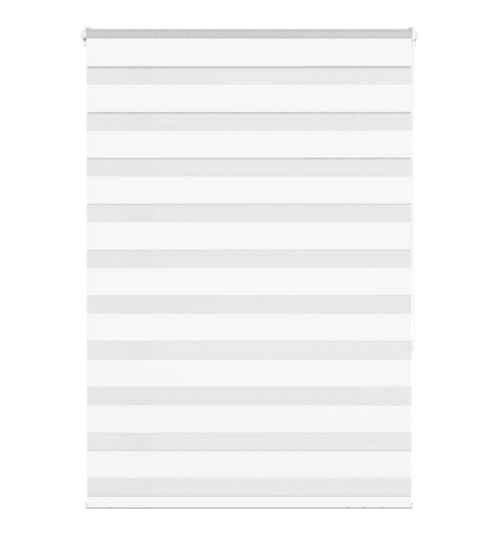 Store zèbre blanc 100x150 cm largeur du tissu 95,9cm polyester | Mobilier & Déco