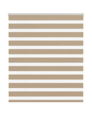 Store zèbre marron sable largeur du tissu 130,9 cm polyester | Mobilier & Déco
