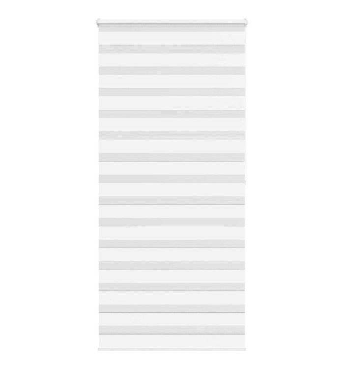 Store zèbre blanc 100x200 cm largeur du tissu 95,9cm polyester | Mobilier & Déco