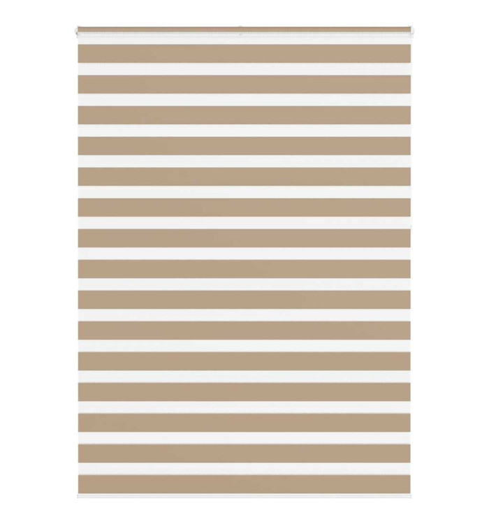 Store zèbre marron sable largeur du tissu 150,9 cm polyester | Mobilier & Déco