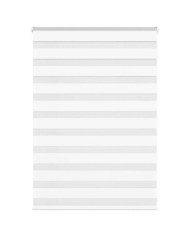 Store zèbre blanc 100x100 cm largeur du tissu 95,9cm polyester | Mobilier & Déco