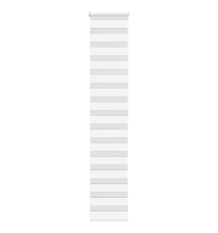 Store zèbre blanc 40x200 cm largeur du tissu 35,9 cm polyester | Mobilier & Déco