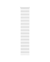 Store zèbre blanc 40x200 cm largeur du tissu 35,9 cm polyester | Mobilier & Déco