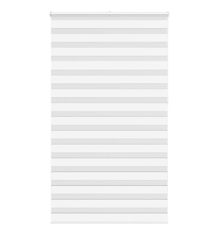Store zèbre blanc 130x230 cm largeur du tissu 125,9cm polyester | Mobilier & Déco