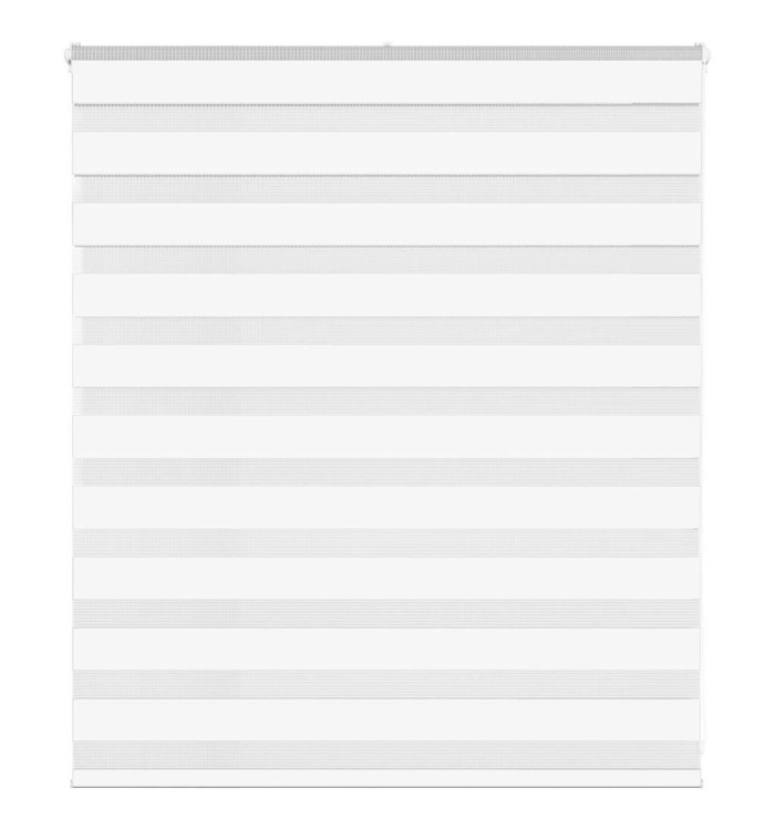 Store zèbre blanc 135x100 cm largeur du tissu 130,9cm polyester | Mobilier & Déco
