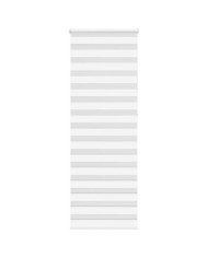 Store zèbre blanc 90x230 cm largeur du tissu 85,9 cm polyester | Mobilier & Déco