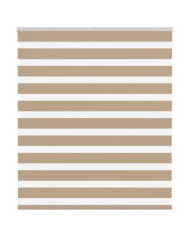 Store zèbre marron sable largeur du tissu 130,9 cm polyester | Mobilier & Déco