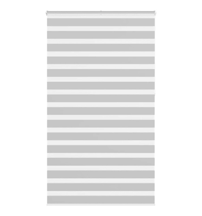 Store zèbre gris clair largeur du tissu 120,9 cm polyester | Mobilier & Déco