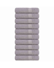 Serviettes de bain 10 pcs gris 100x150 cm 360 g/m² 100% coton | Mobilier & Déco