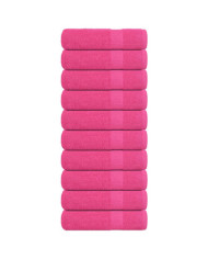 Serviettes de bain 10 pcs rose 100x150 cm 360 g/m² 100% coton | Mobilier & Déco