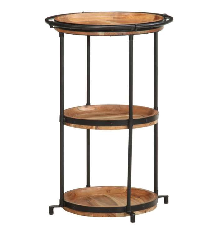 Table d'appoint Ø55x83 cm bois massif d'acacia | Mobilier & Déco