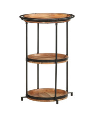 Table d'appoint Ø55x83 cm bois massif d'acacia | Mobilier & Déco