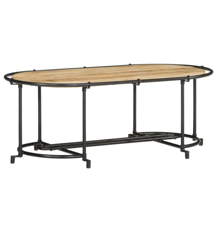 Table basse 110x55x40 cm bois de manguier massif brut | Mobilier & Déco