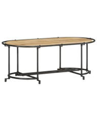 Table basse 110x55x40 cm bois de manguier massif brut | Mobilier & Déco