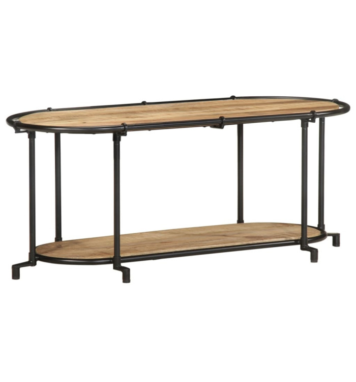 Meuble TV 100x42x40 cm bois massif de manguier brut | Mobilier & Déco