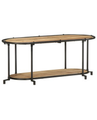 Meuble TV 100x42x40 cm bois massif de manguier brut | Mobilier & Déco