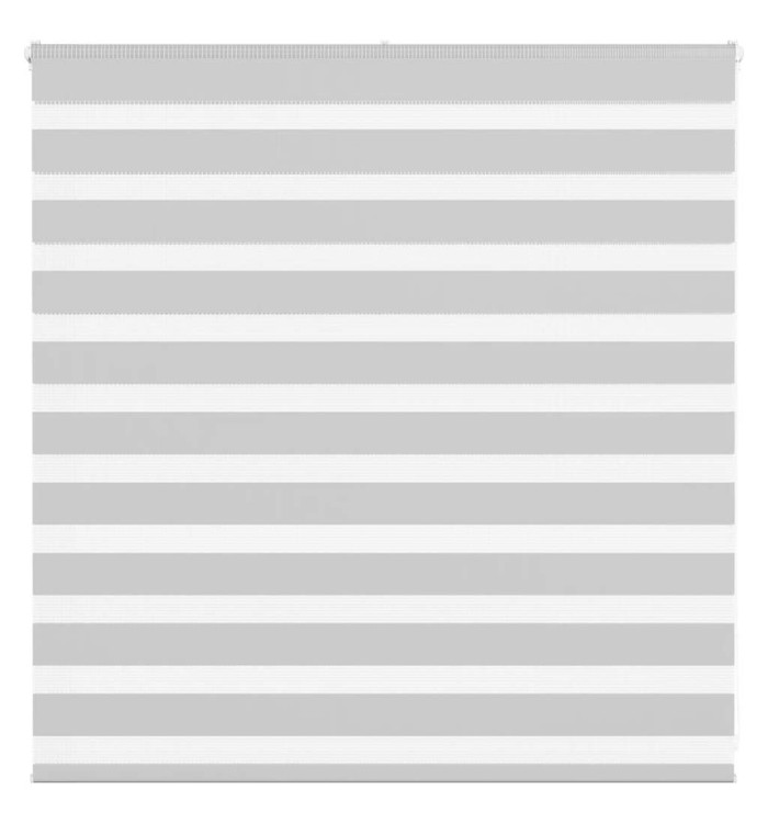 Store zèbre gris clair largeur du tissu 140,9 cm polyester | Mobilier & Déco
