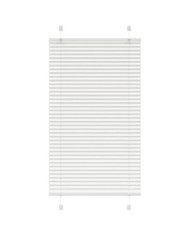 Store plissé blanc 75x150 cm largeur du tissu 74,4 cm polyester | Mobilier & Déco