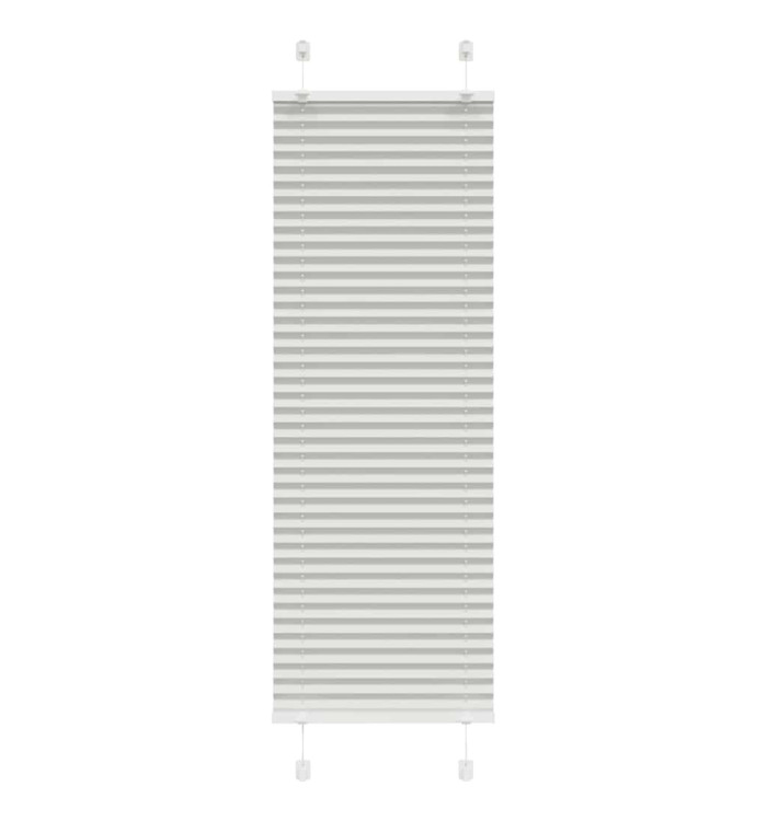 Store plissé gris clair 40x100 cm largeur du tissu 39,4 cm | Mobilier & Déco