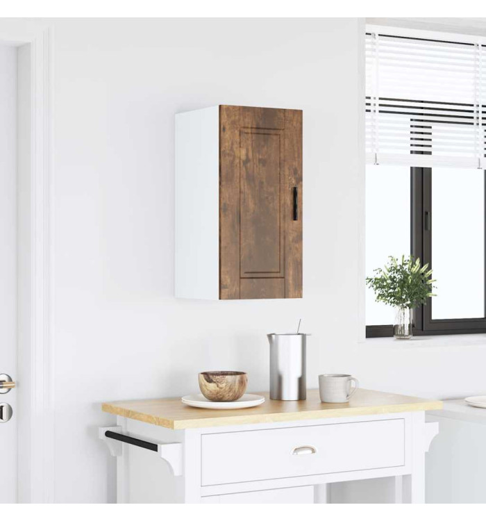 Armoire murale de cuisine Porto chêne fumé bois d'ingénierie | Mobilier & Déco