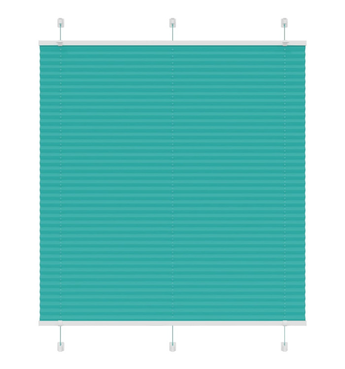 Store plissé vert pétrole 120x100cm largeur du tissu 119,4cm | Mobilier & Déco